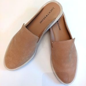 Lucky Brand Suede Slides Size 9.5